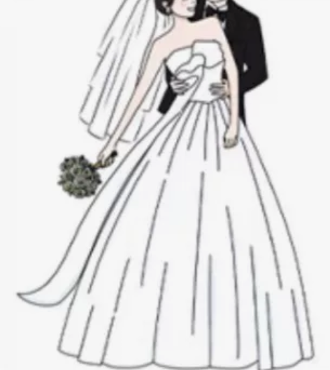 3月限定高级非定制婚礼插画婚礼请柬婚礼立牌...