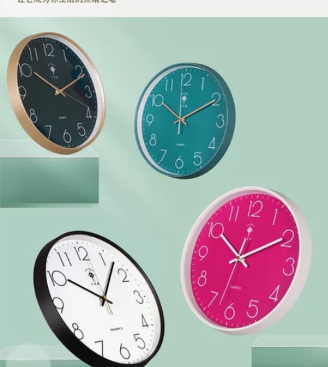 北极星钟表夜光挂钟客厅家用时尚轻奢挂墙时钟...