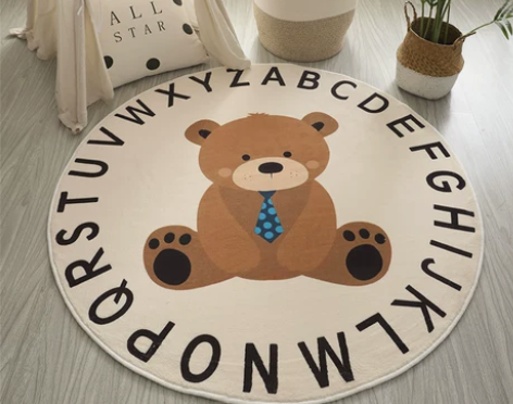 30自提，放儿童房了，很柔软 圆形地毯客厅...