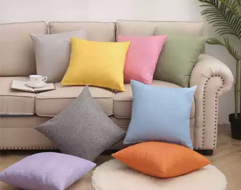 亚麻沙发抱枕靠垫靠背腰垫 【数量有限，速度...