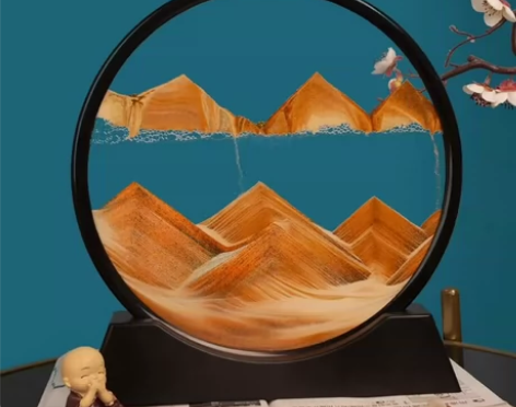 包邮轻奢解压3d流沙画摆件创意礼品工艺品家...