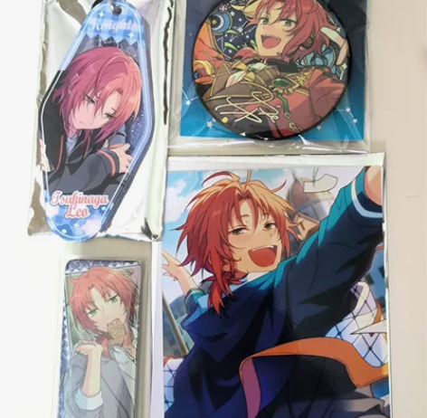 【可直拍】月永雷欧set 花伴亚克力（未撕...