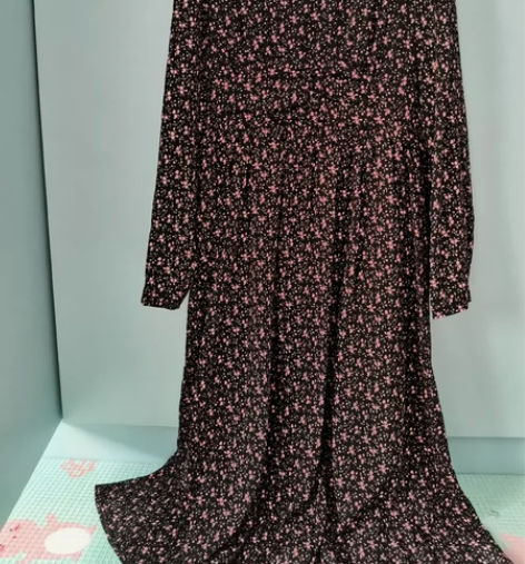 帛珂长袖连衣裙，没一次闲置了，很长，裙长1...