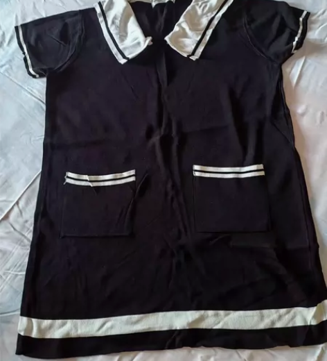 学院风透气时尚连衣裙,100-150斤可穿...