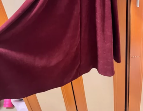 甜美学院风连衣裙，喇叭袖带马甲针织衫 均码...