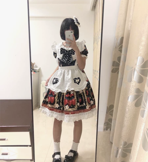 ?画框草莓甜系情侣原创正品永恒之春Loli...