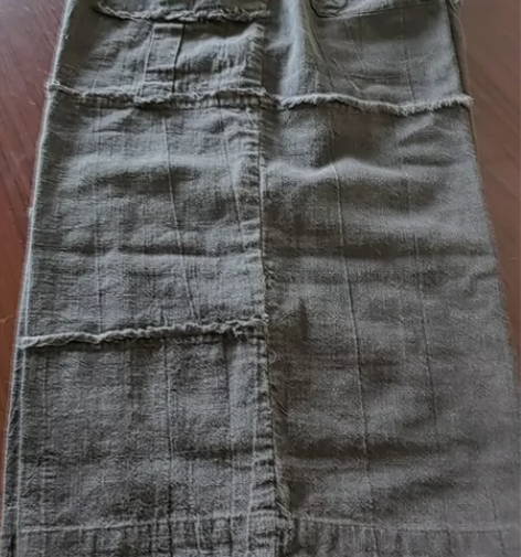 休闲8分棉麻直筒阔腿裤，咖色，全新，50包...